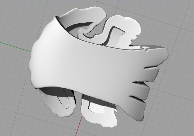 Skull pendant Model 3227 3D print model_6