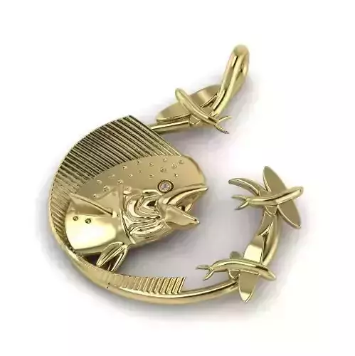 Pendant Fish Model 3220 3D print model
