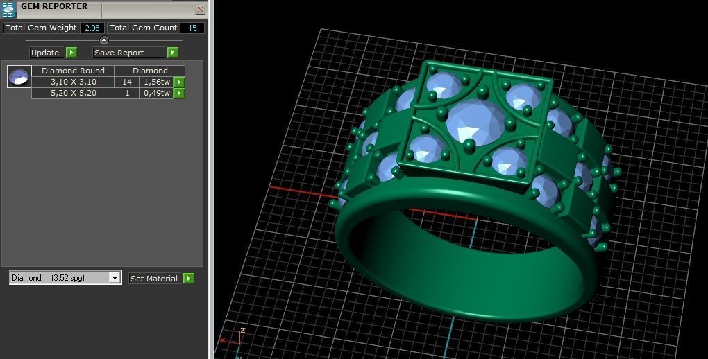 Ring Model 3214 3D print model_10