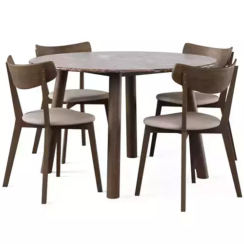 Dining Set 6 by Rowico Home