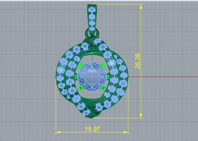 Pendant Model 3201 3D print model_6