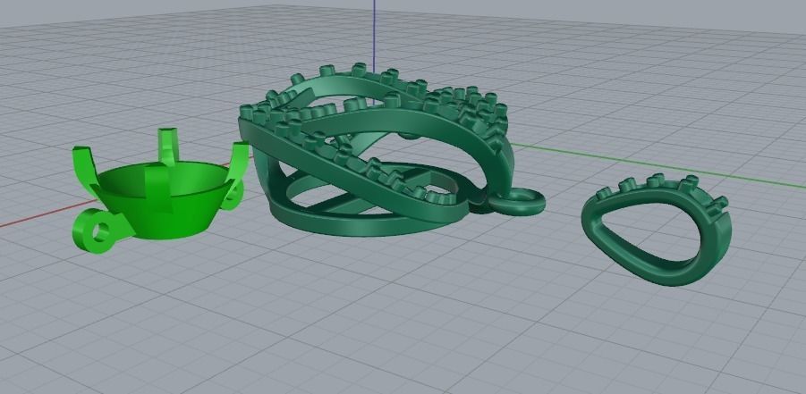 Pendant Model 3201 3D print model_3