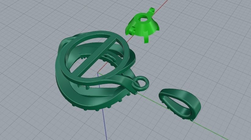 Pendant Model 3201 3D print model_4