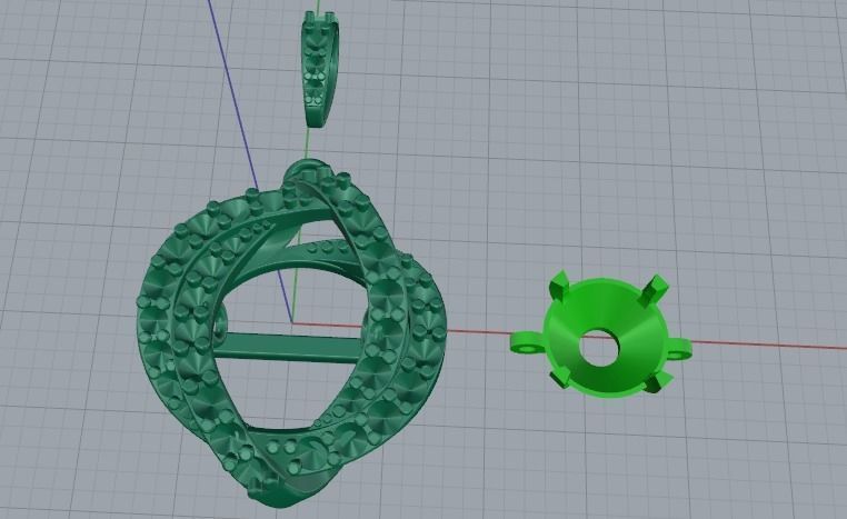 Pendant Model 3201 3D print model_2