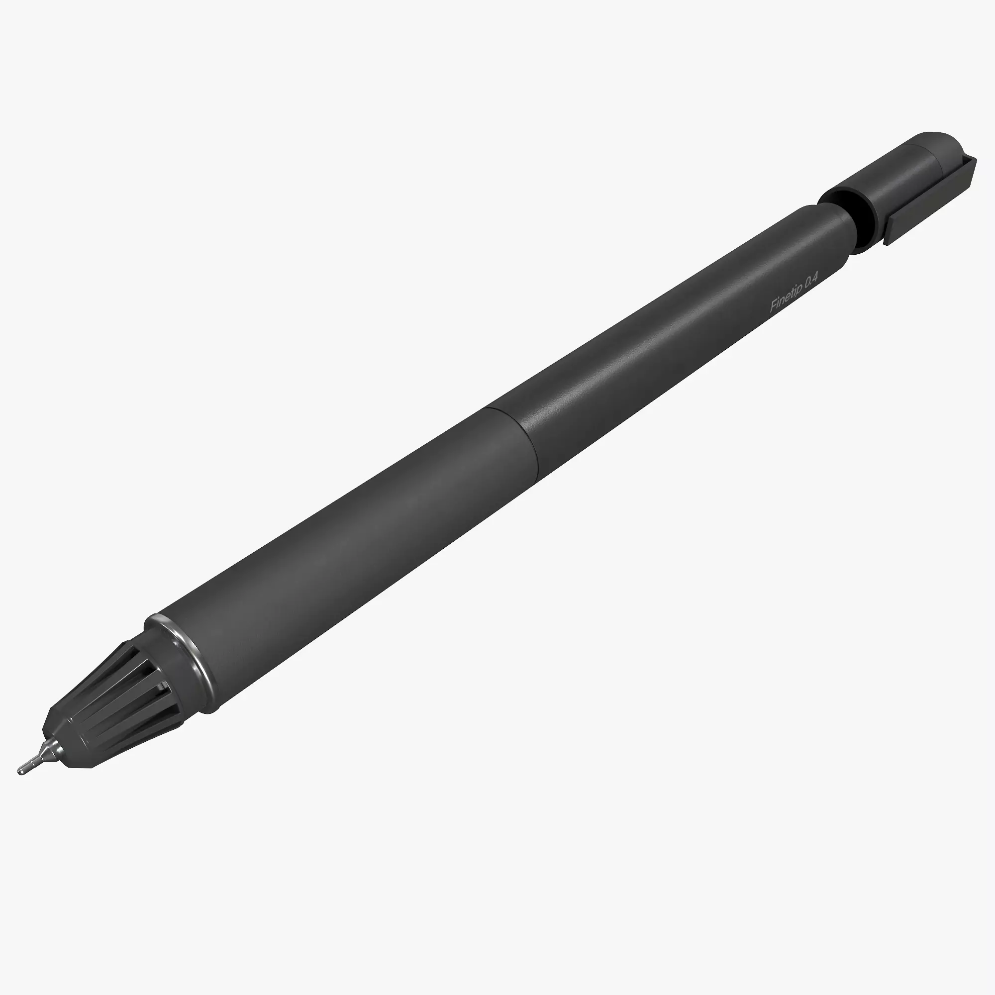 Finetip pen 3D model_0