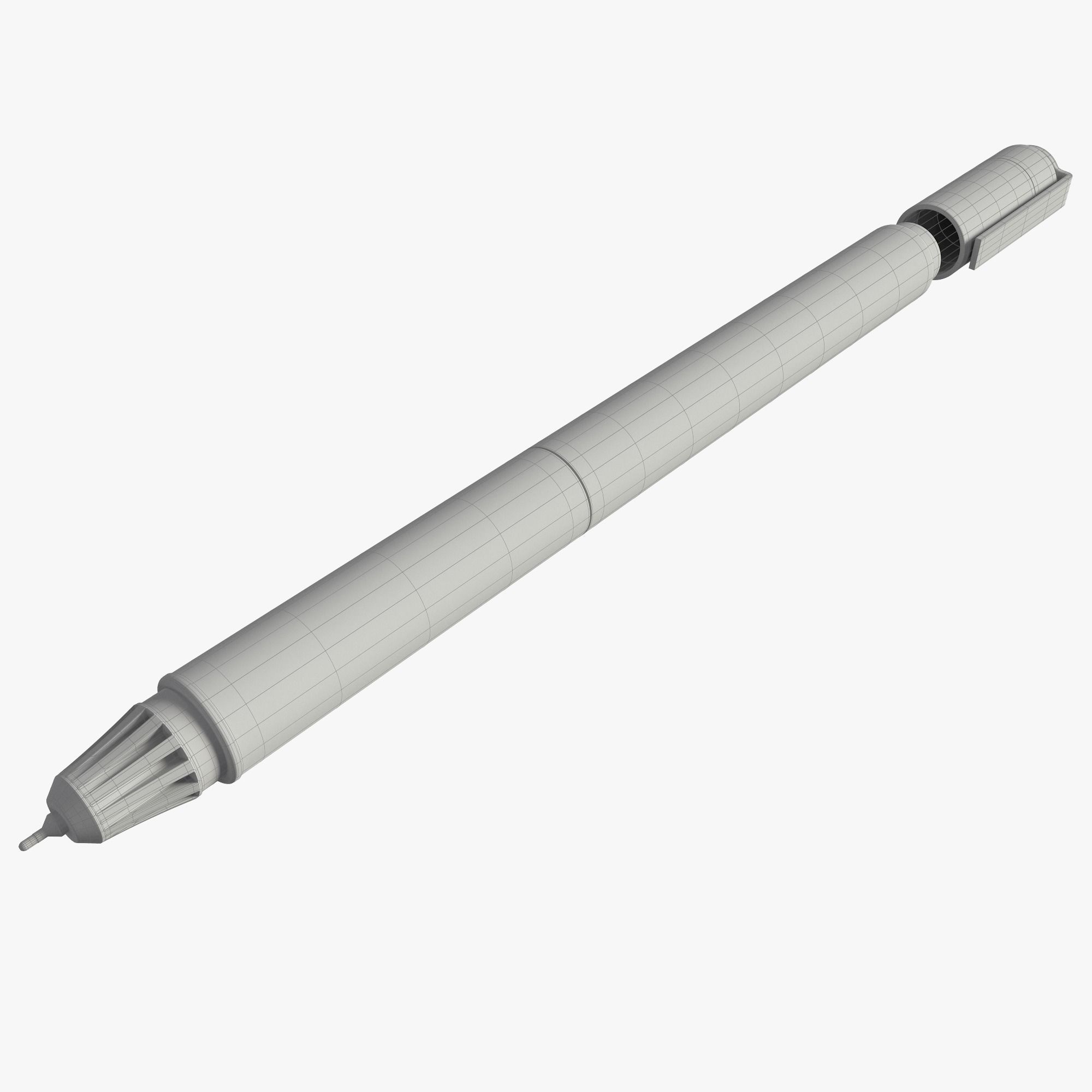 Finetip pen 3D model_7