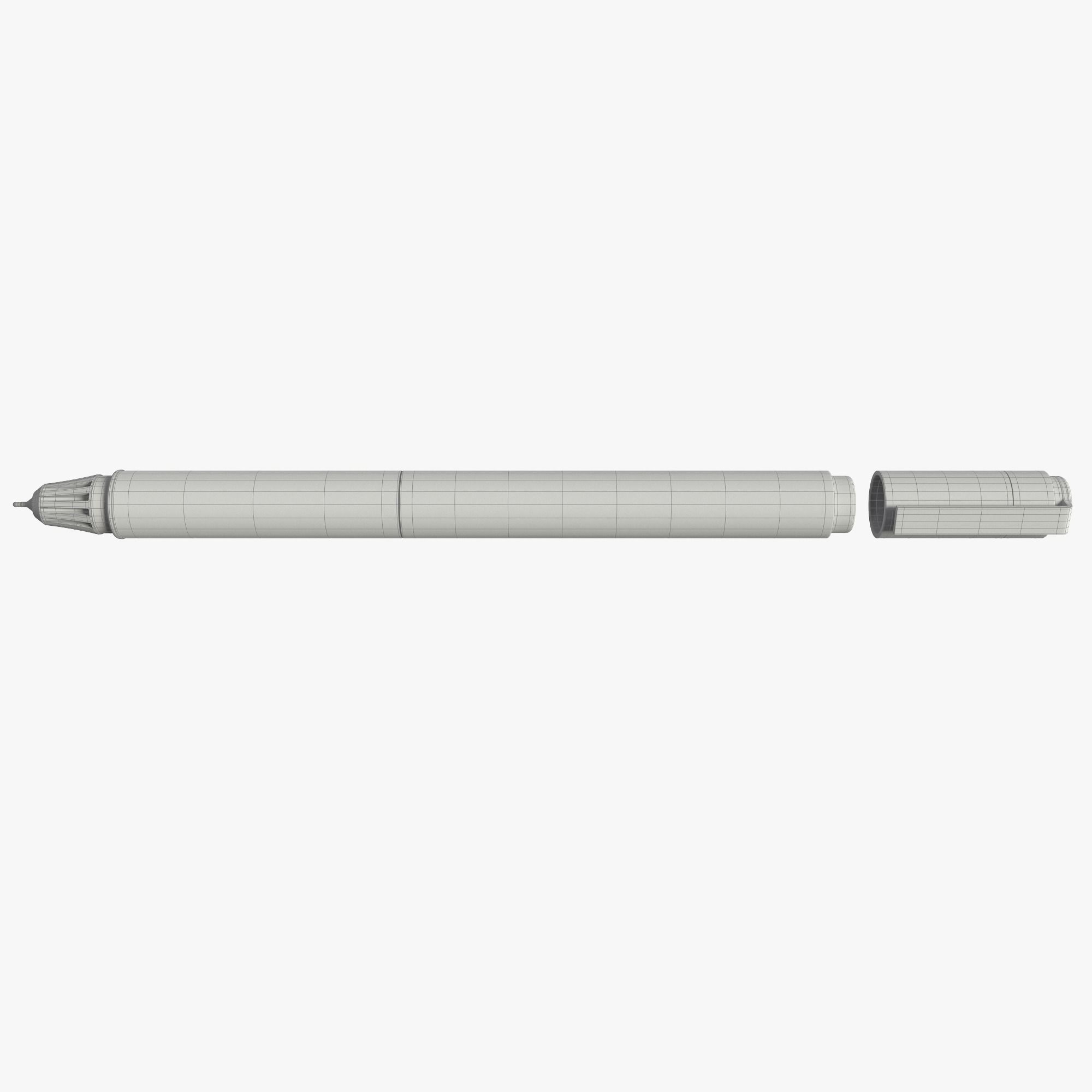 Finetip pen 3D model_8