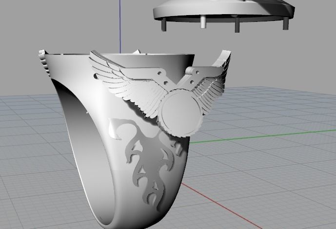 3200 Skull Ring 3D print model_7