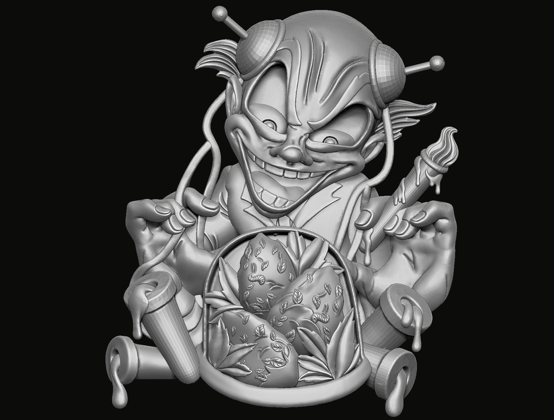 Witch Pendant 3D print model_1