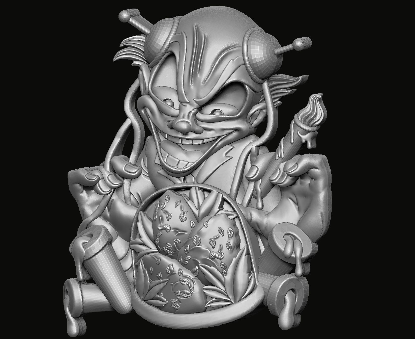 Witch Pendant 3D print model_3