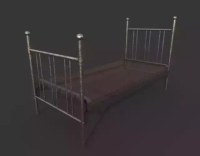 Metal Bed Frame 3D model