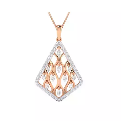 Women Pendant STL OBJ FBX Renders Details