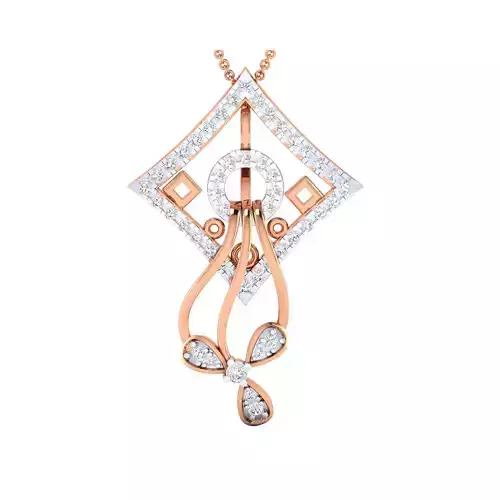 Women Pendant STL OBJ FBX Renders Details