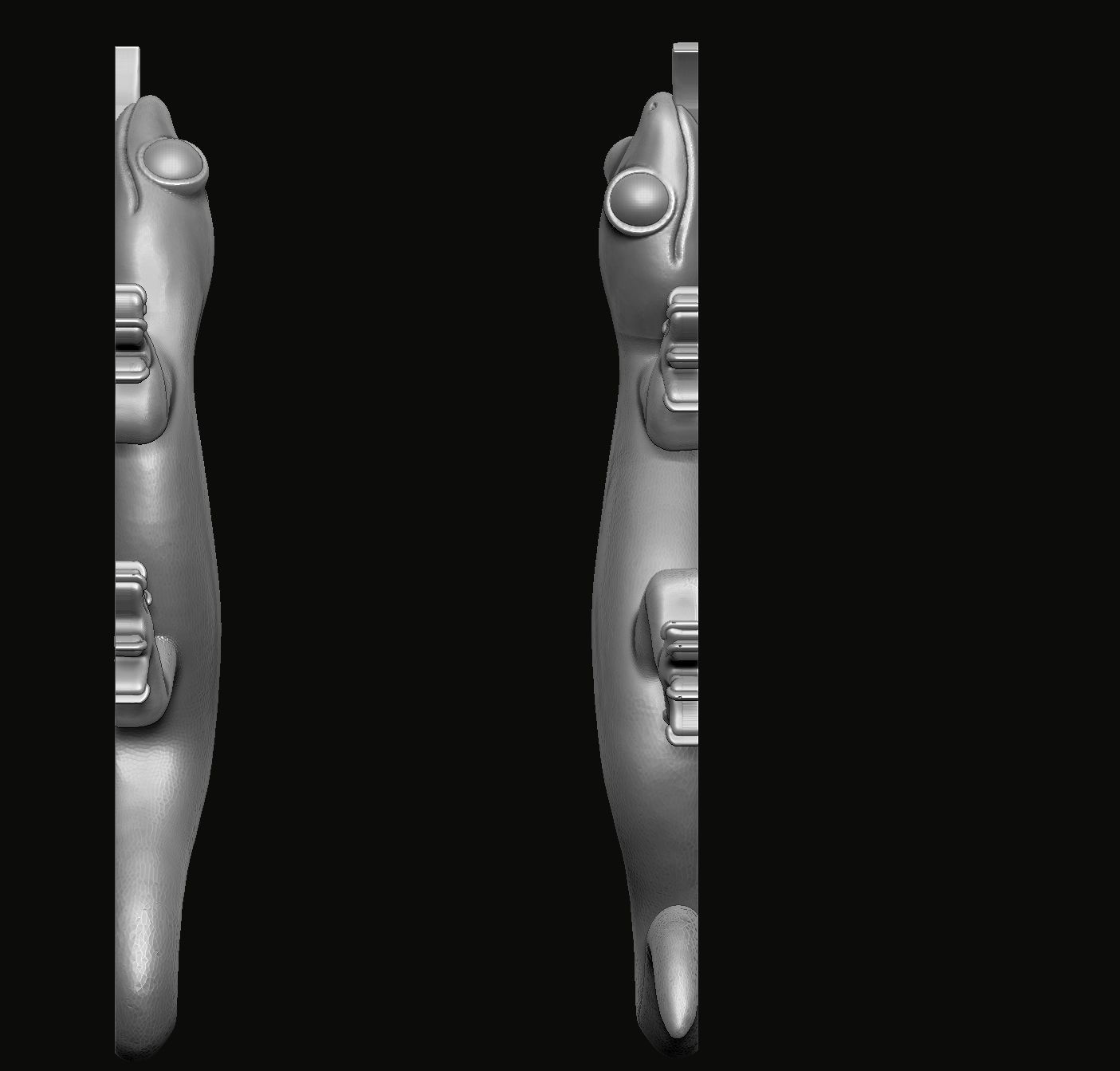 Lizard Pendant 3D print model_4