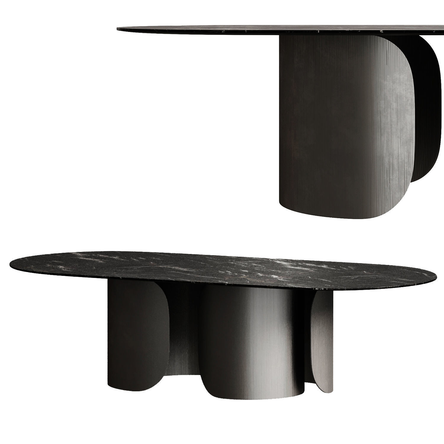 Oscar Opera Contemporary Table set 3D model_1