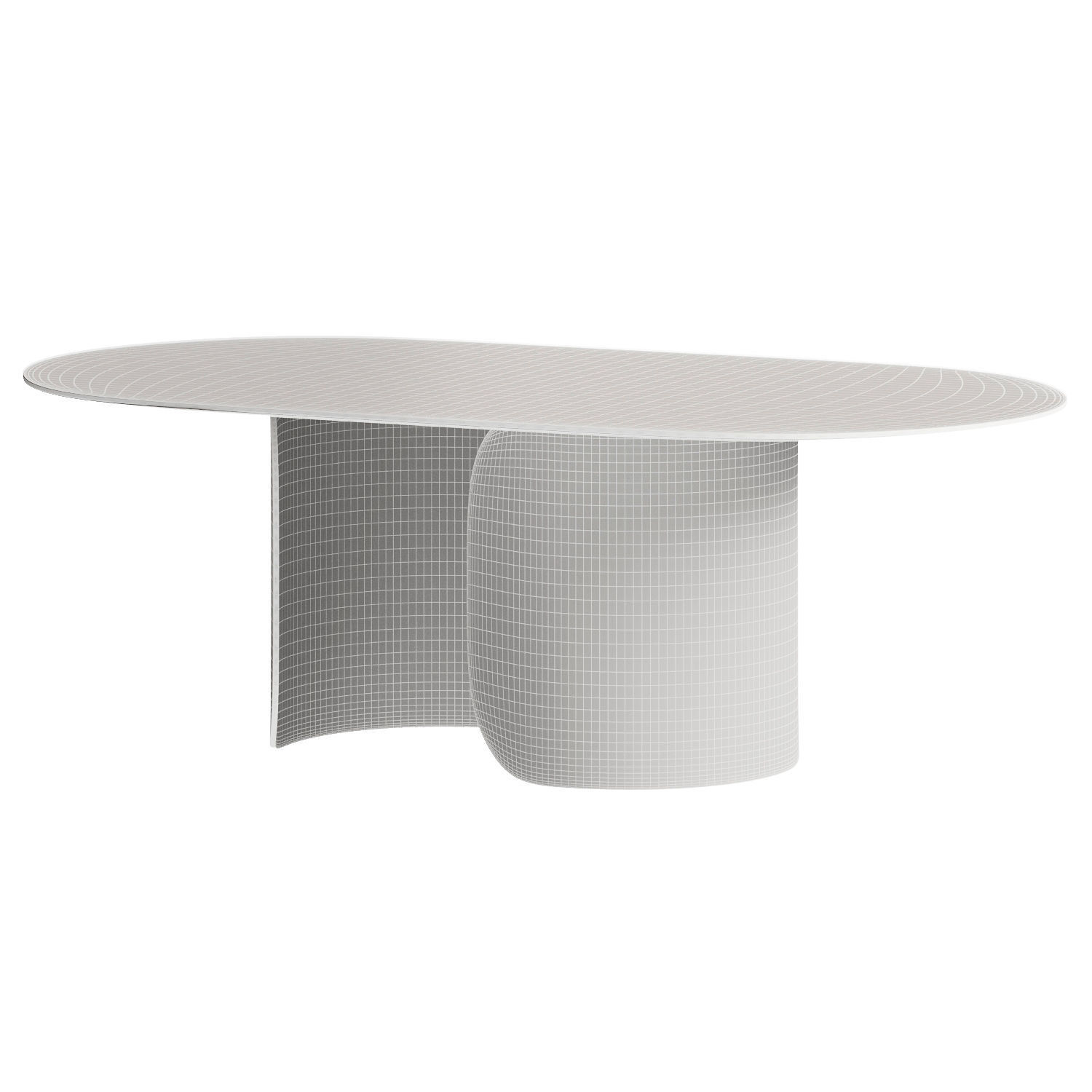 Oscar Opera Contemporary Table set 3D model_7