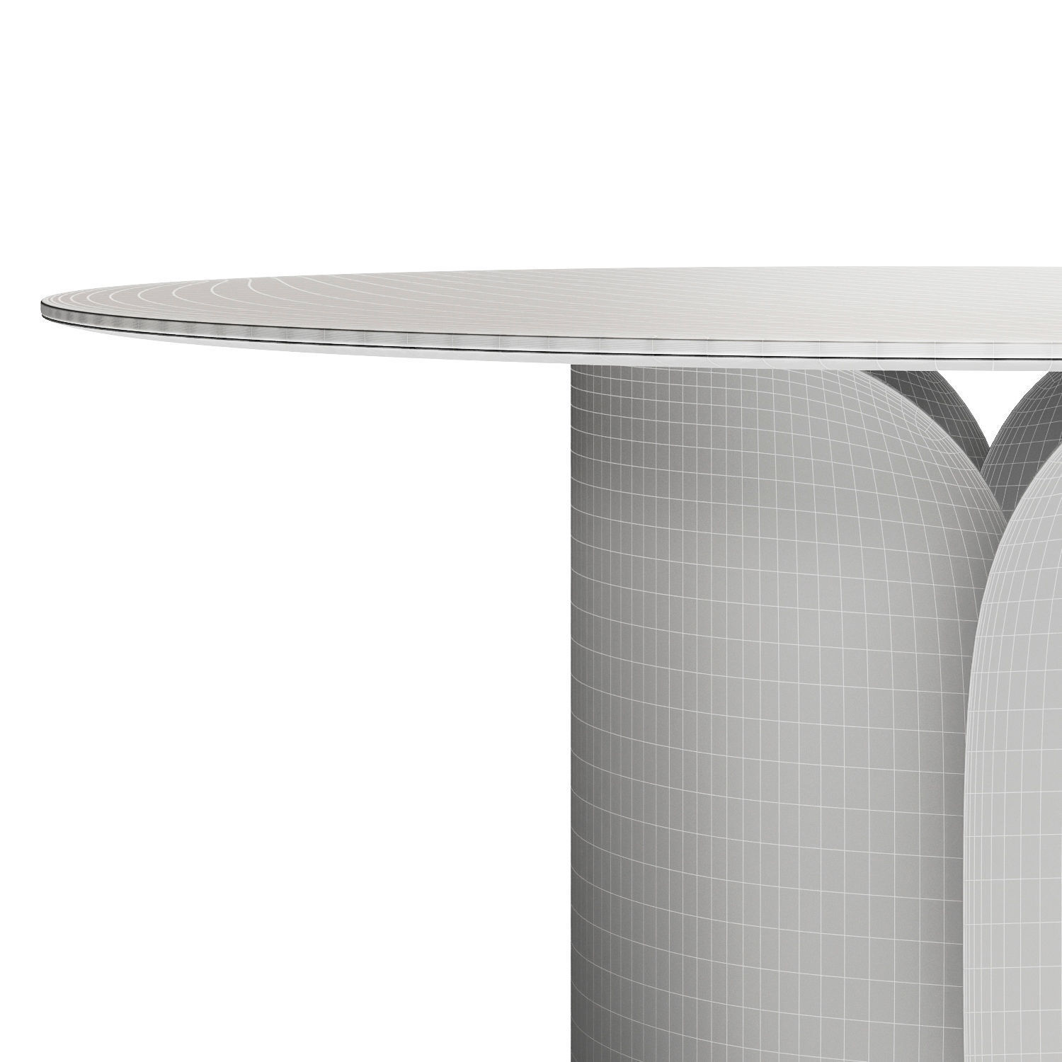 Oscar Opera Contemporary Table set 3D model_8
