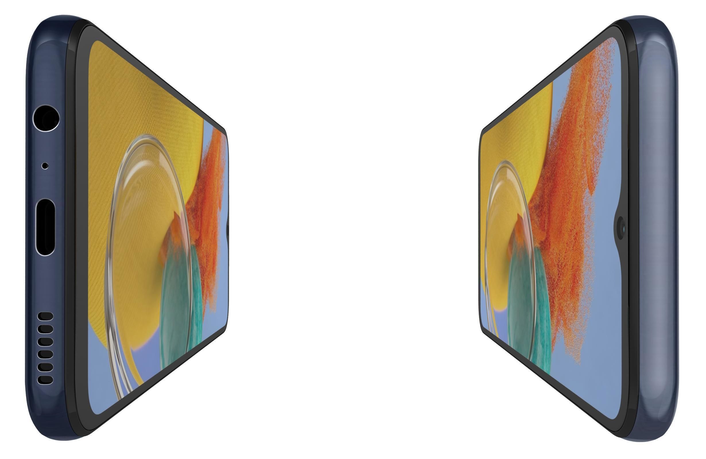 Samsung Galaxy M14 All Colors Low-poly 3D model_9