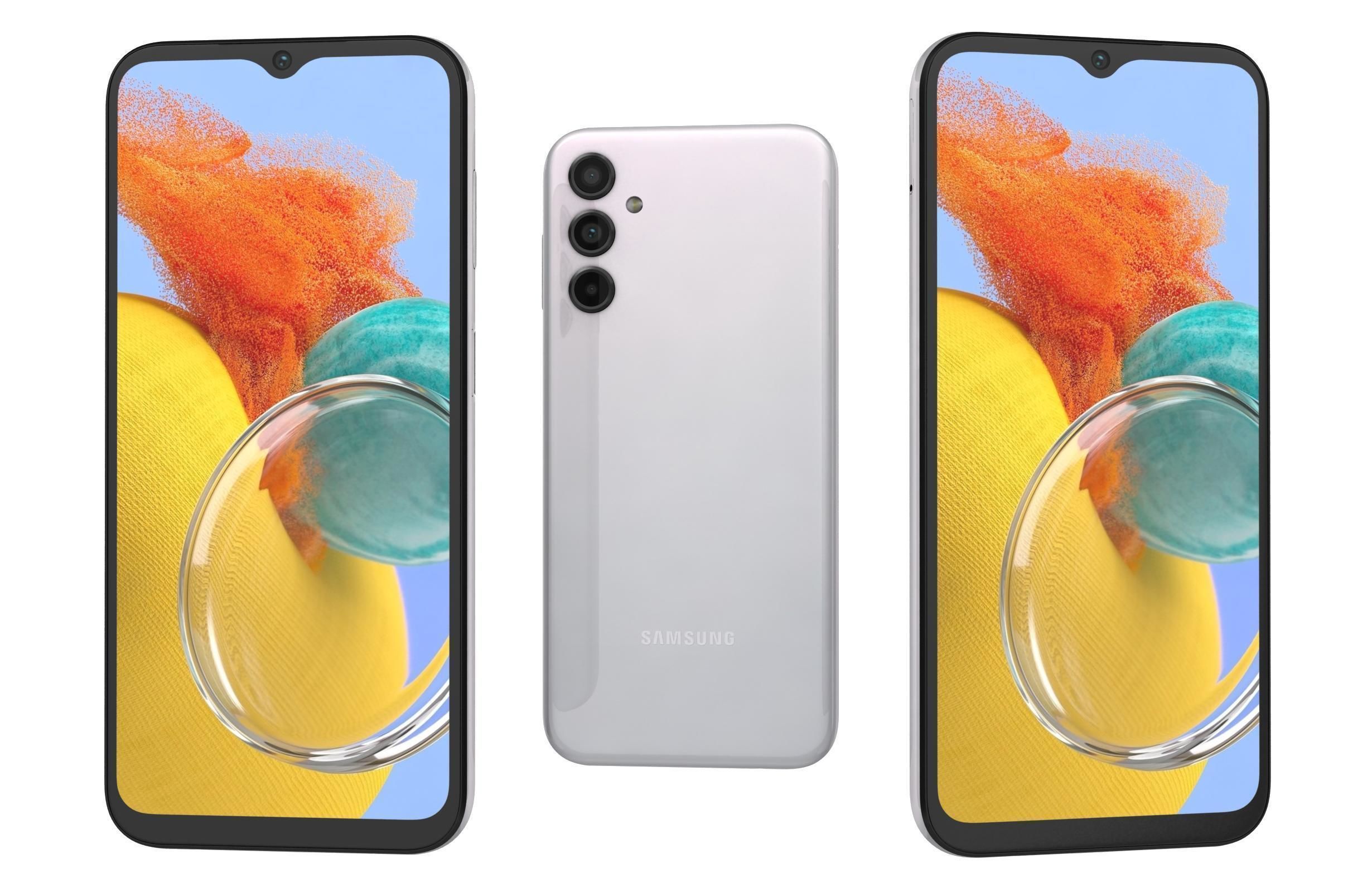 Samsung Galaxy M14 All Colors Low-poly 3D model_25