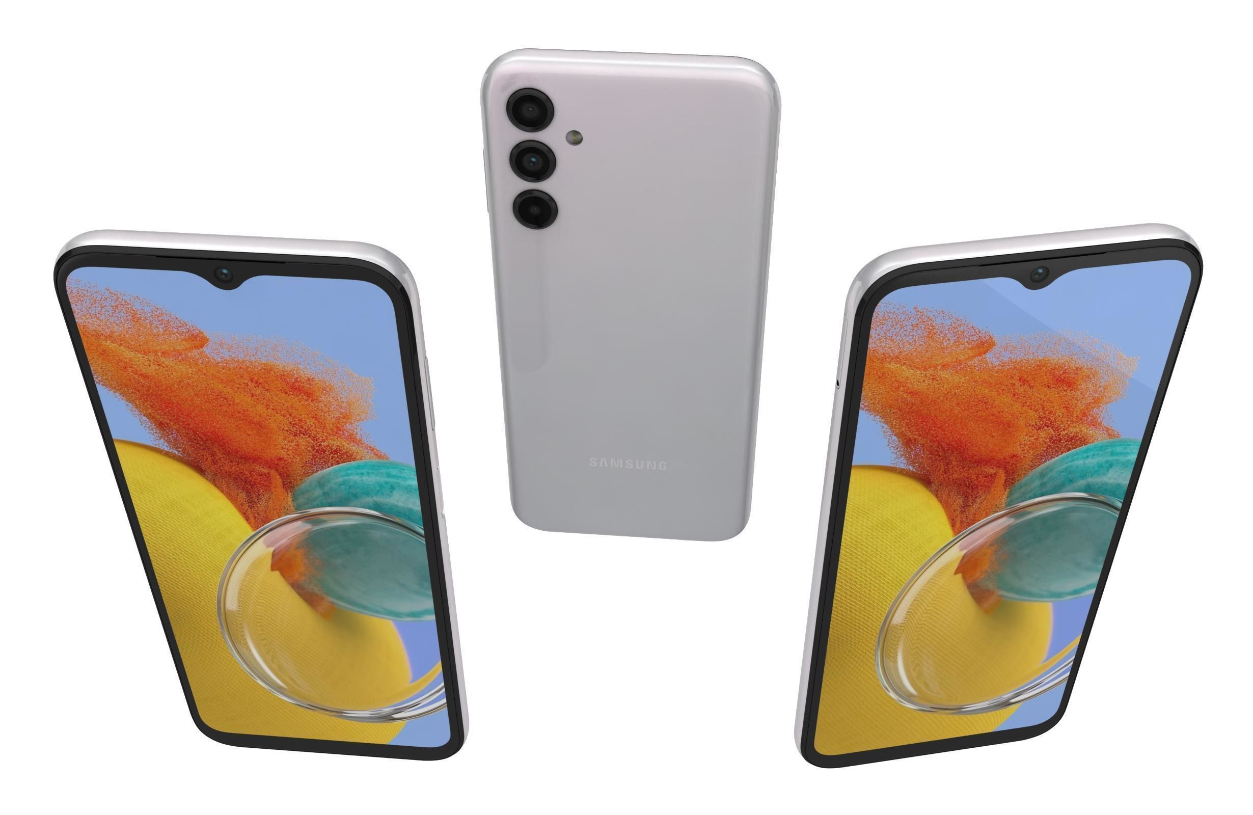 Samsung Galaxy M14 All Colors Low-poly 3D model_26