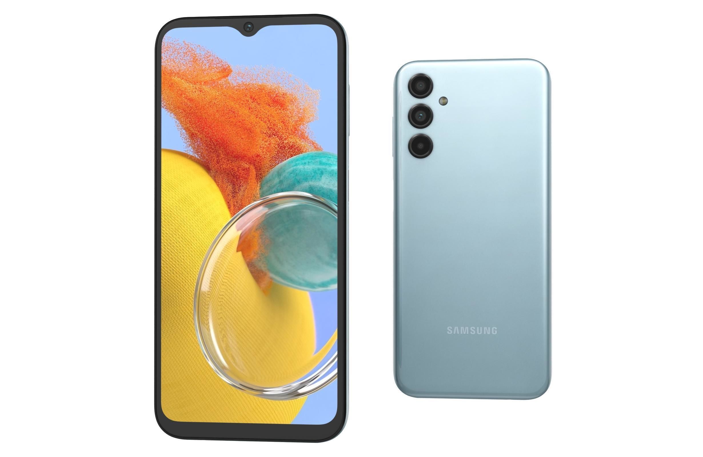 Samsung Galaxy M14 All Colors Low-poly 3D model_19