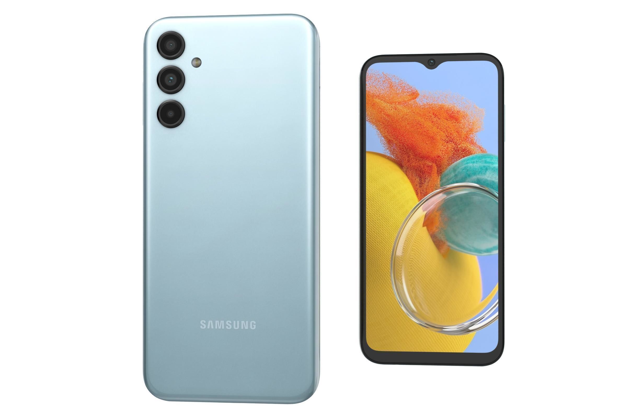 Samsung Galaxy M14 All Colors Low-poly 3D model_20