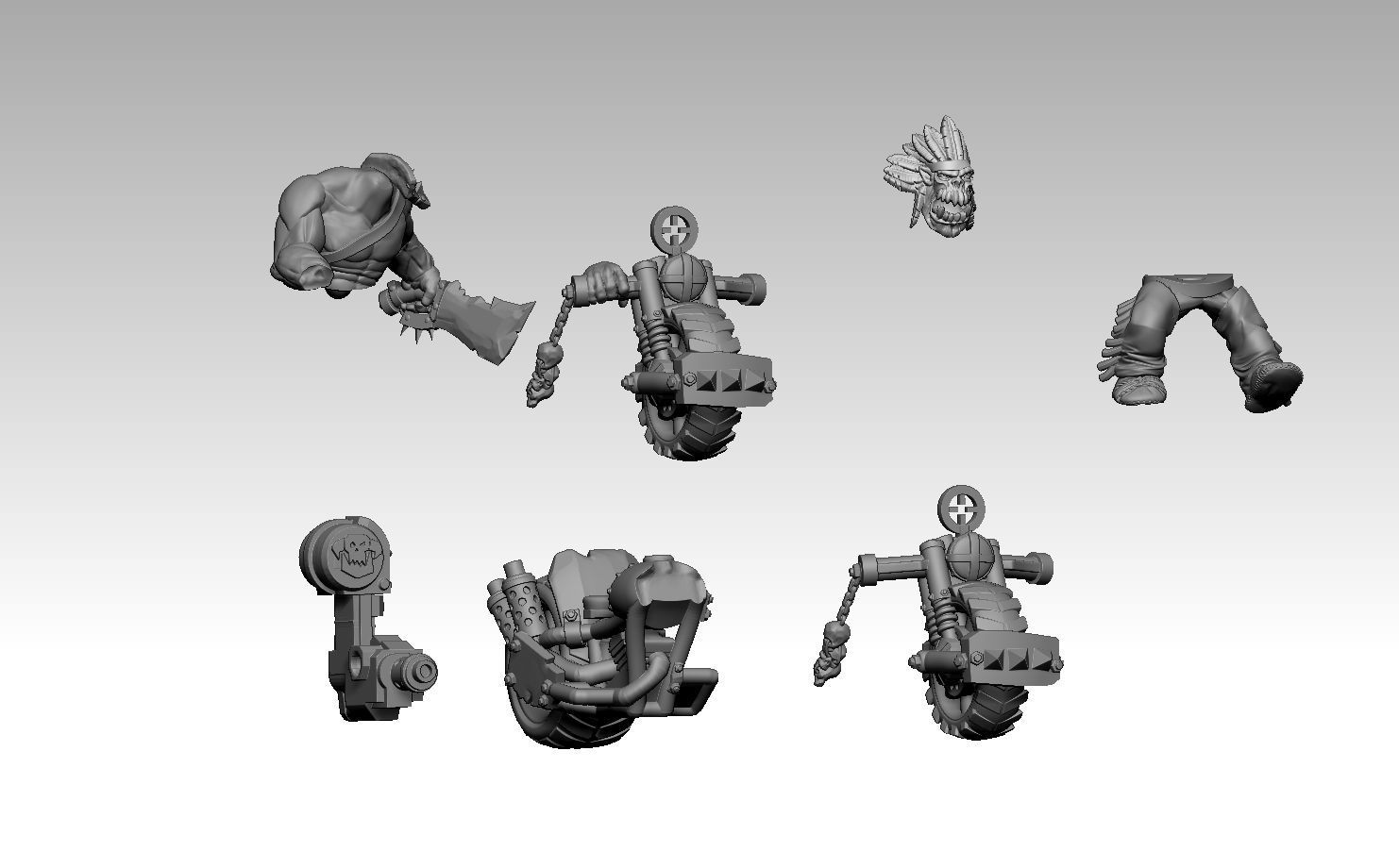 TATANKA RIDERS 3D print model_15