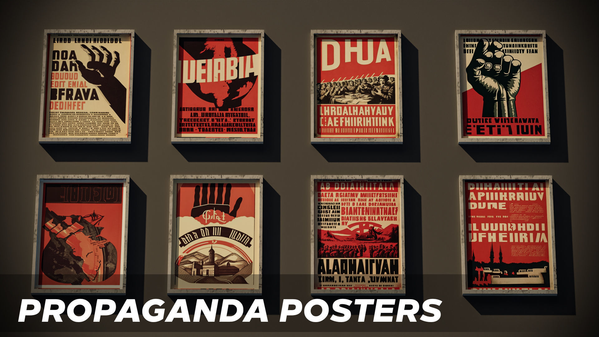 Destopian city - Brutalism - Kitbash Asset Pack Low-poly 3D model_3