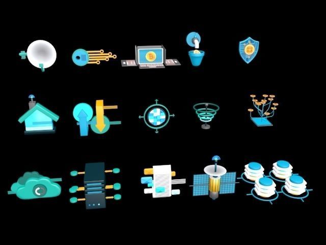 3D Button Collections6 Low-poly 3D model_7