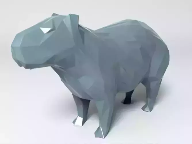 Polygon Capybara 3D print model