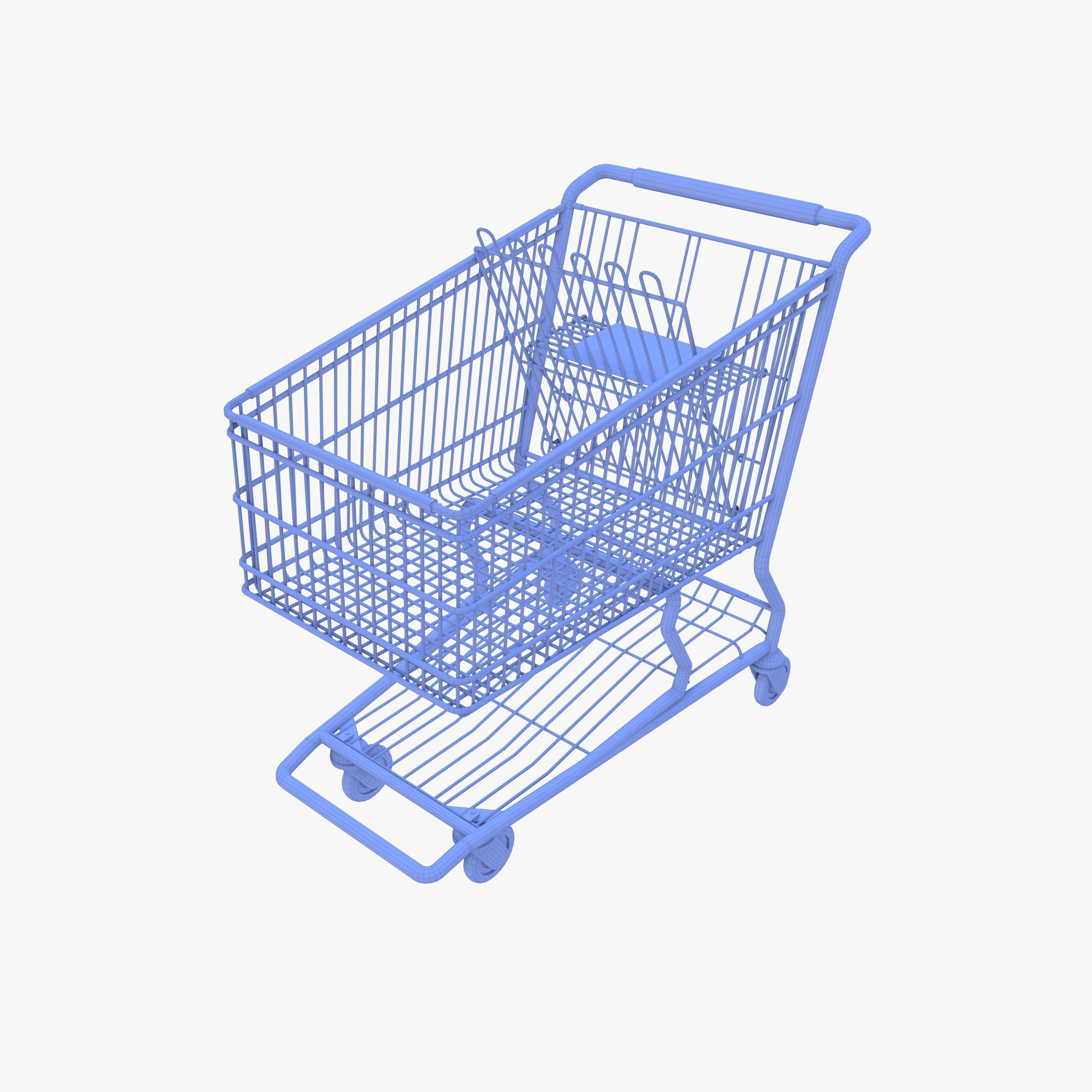 Shopping cart v6 3D model_20