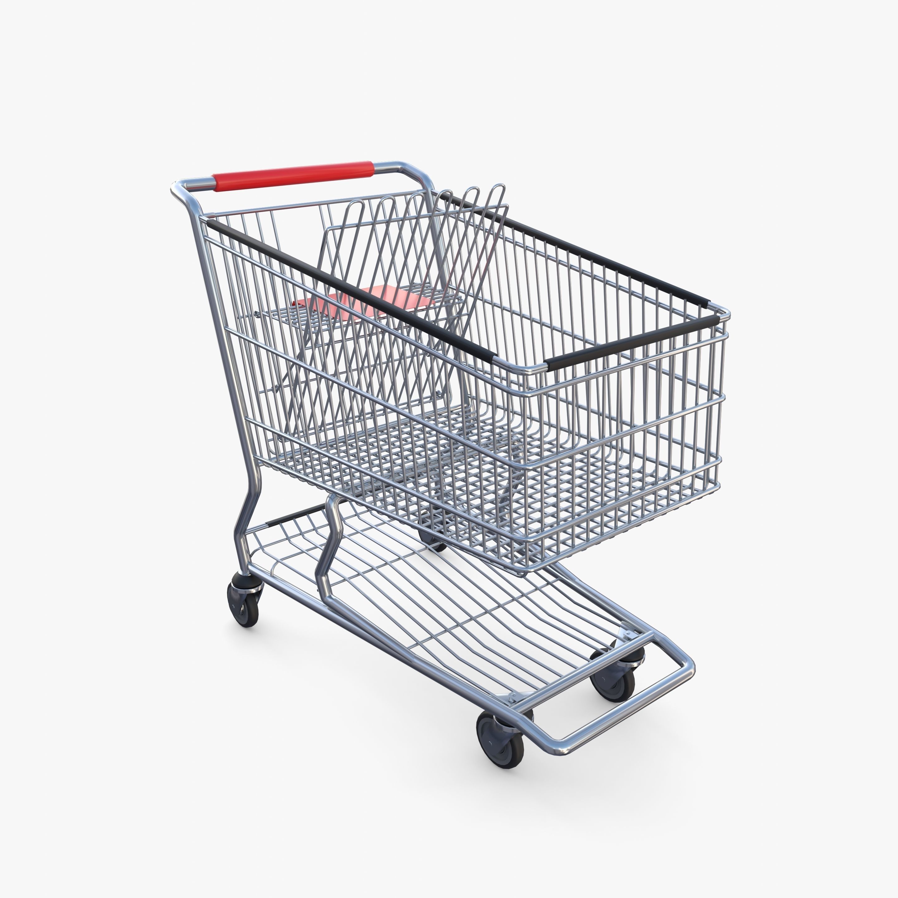 Shopping cart v6 3D model_7