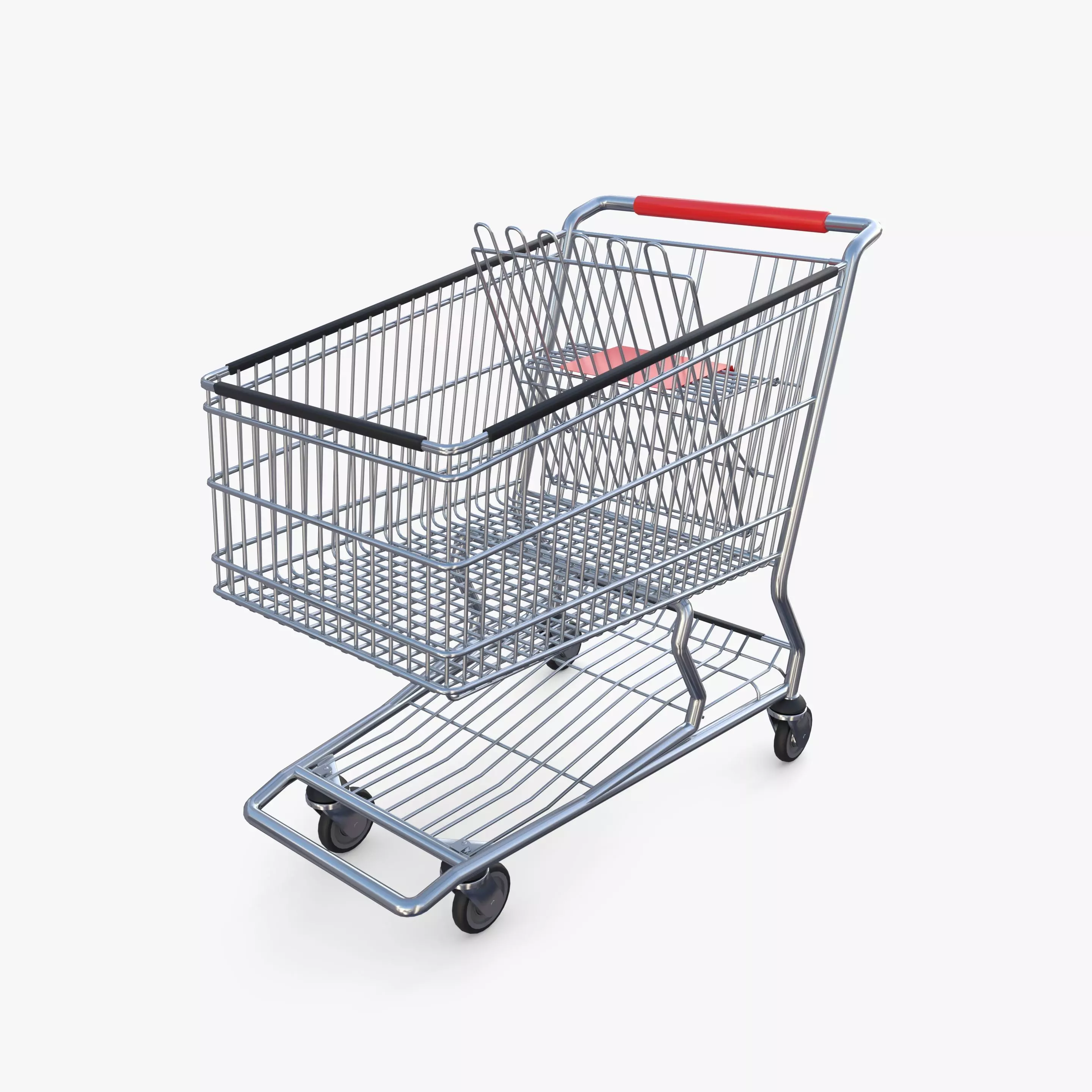 Shopping cart v6 3D model_0