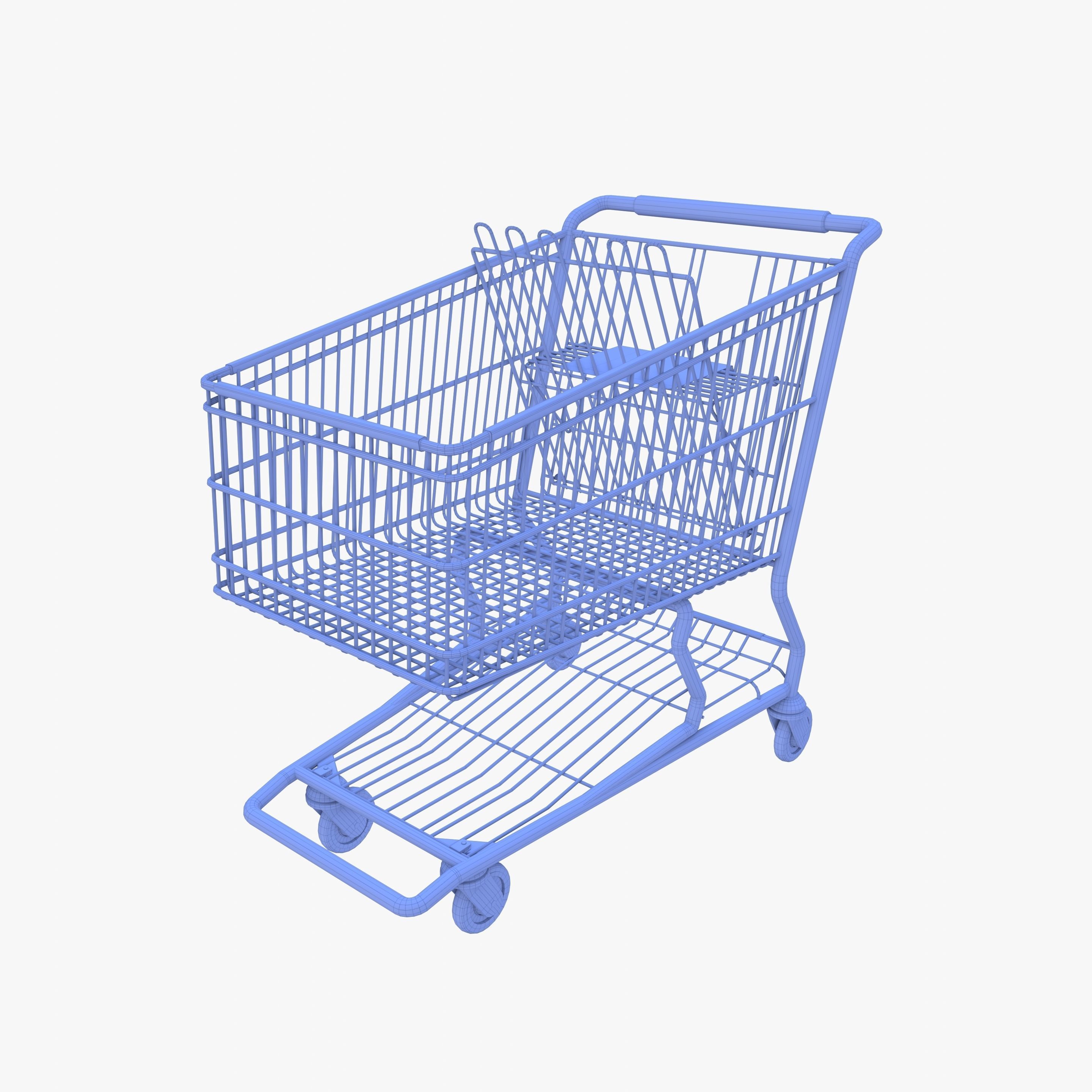 Shopping cart v6 3D model_13
