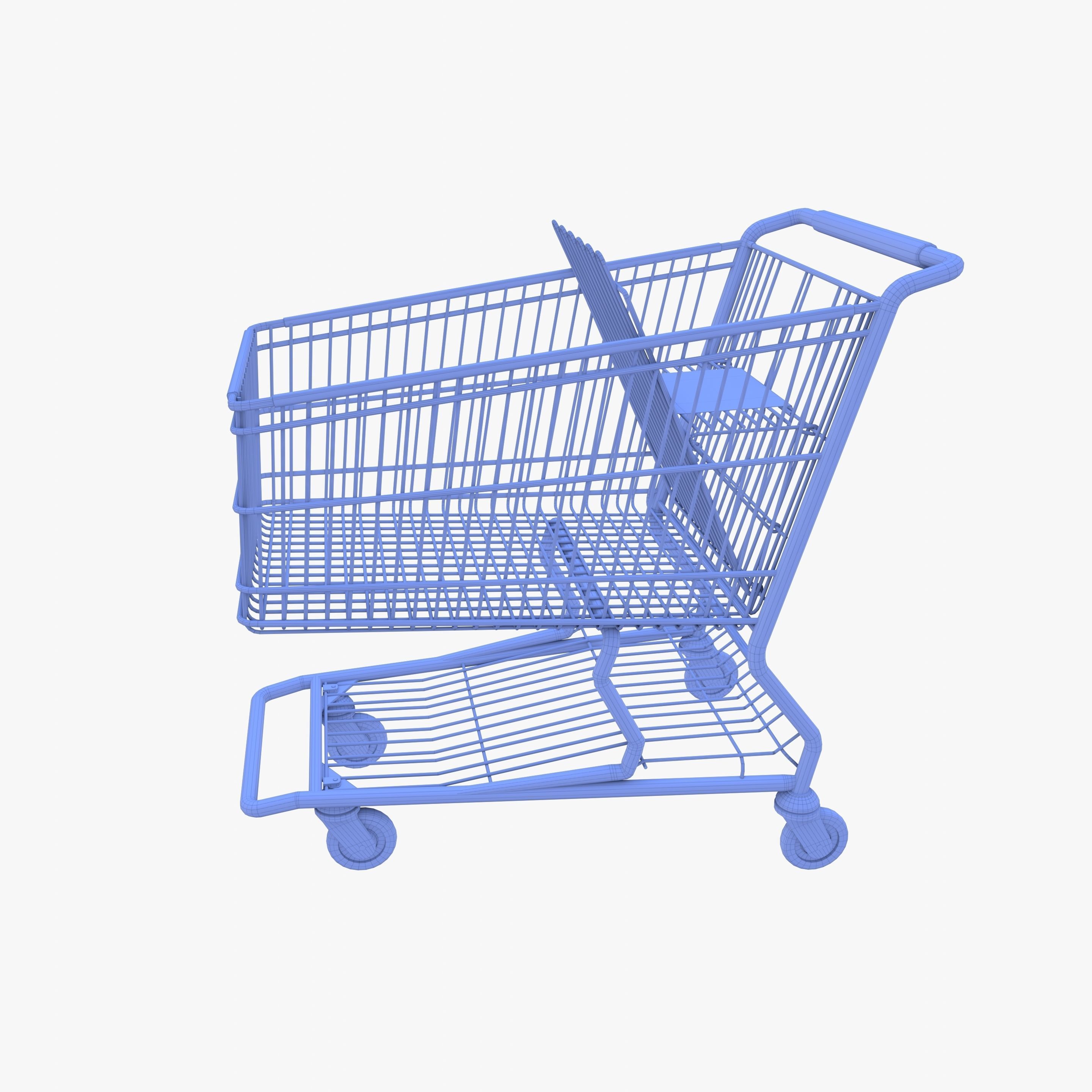 Shopping cart v6 3D model_14