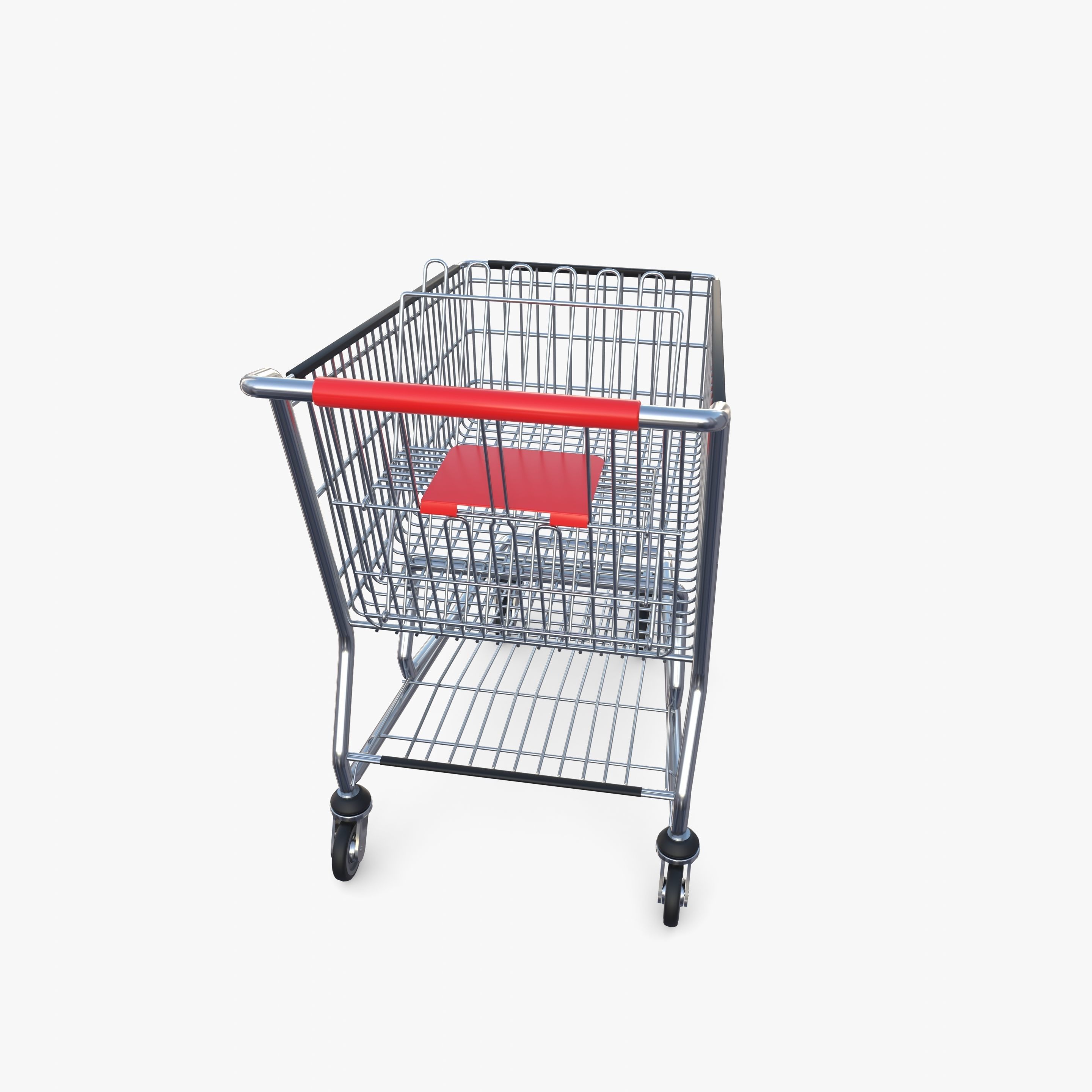 Shopping cart v6 3D model_9