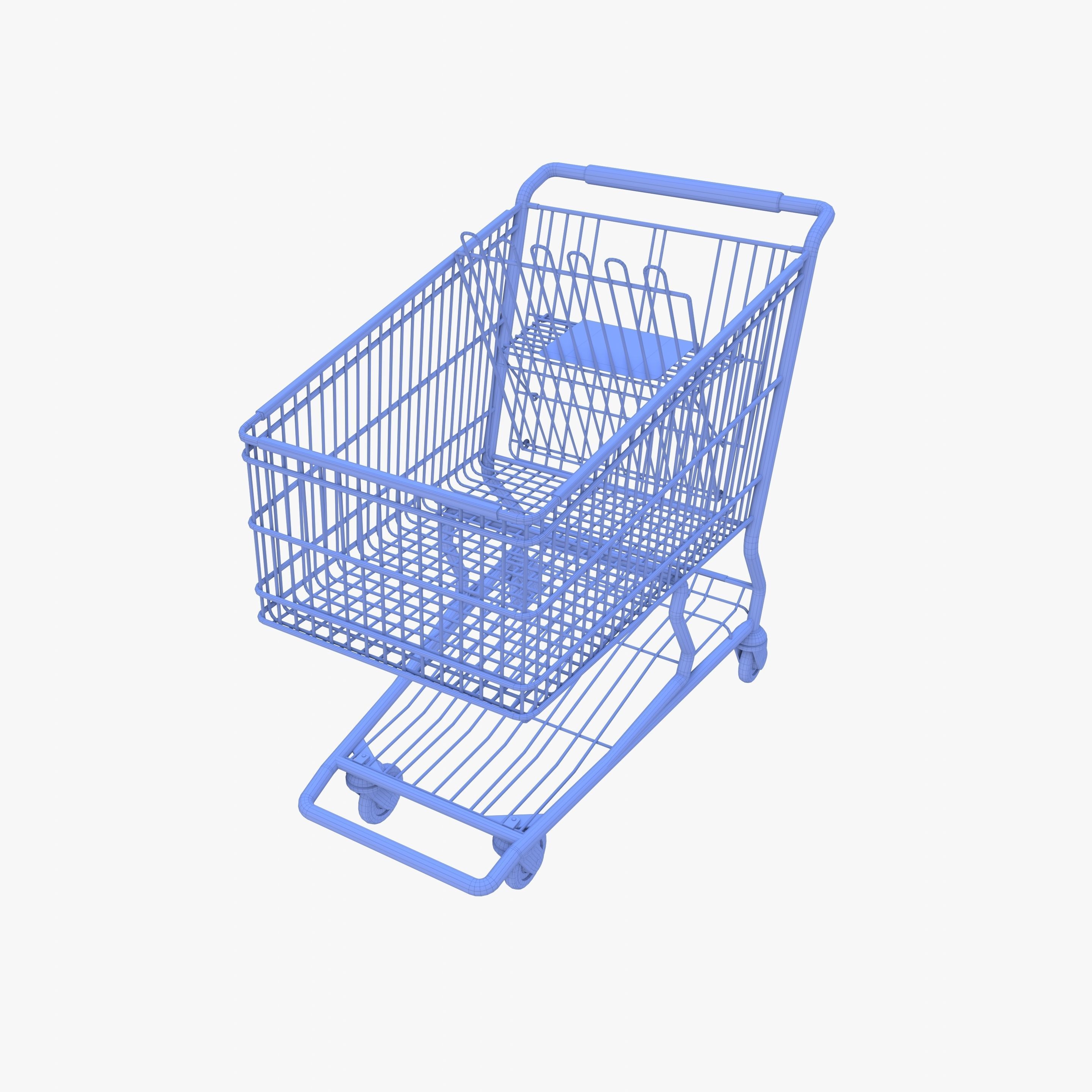 Shopping cart v6 3D model_21