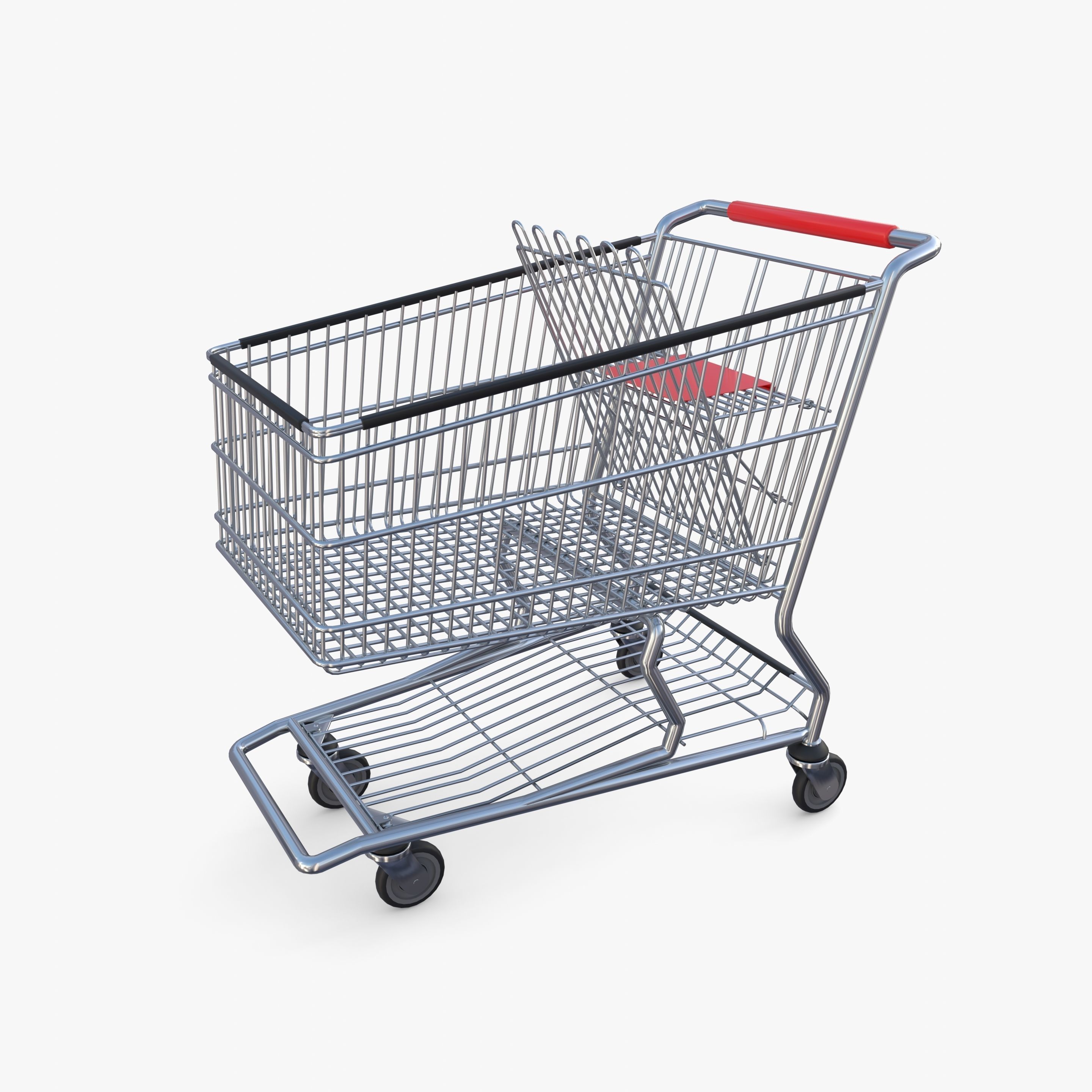 Shopping cart v6 3D model_1