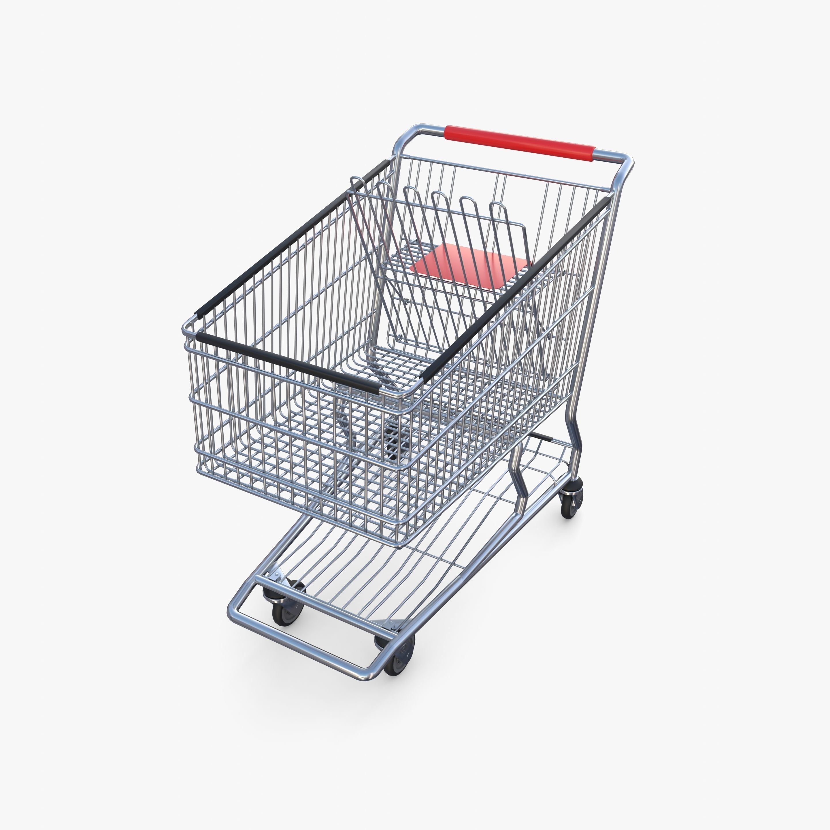 Shopping cart v6 3D model_12