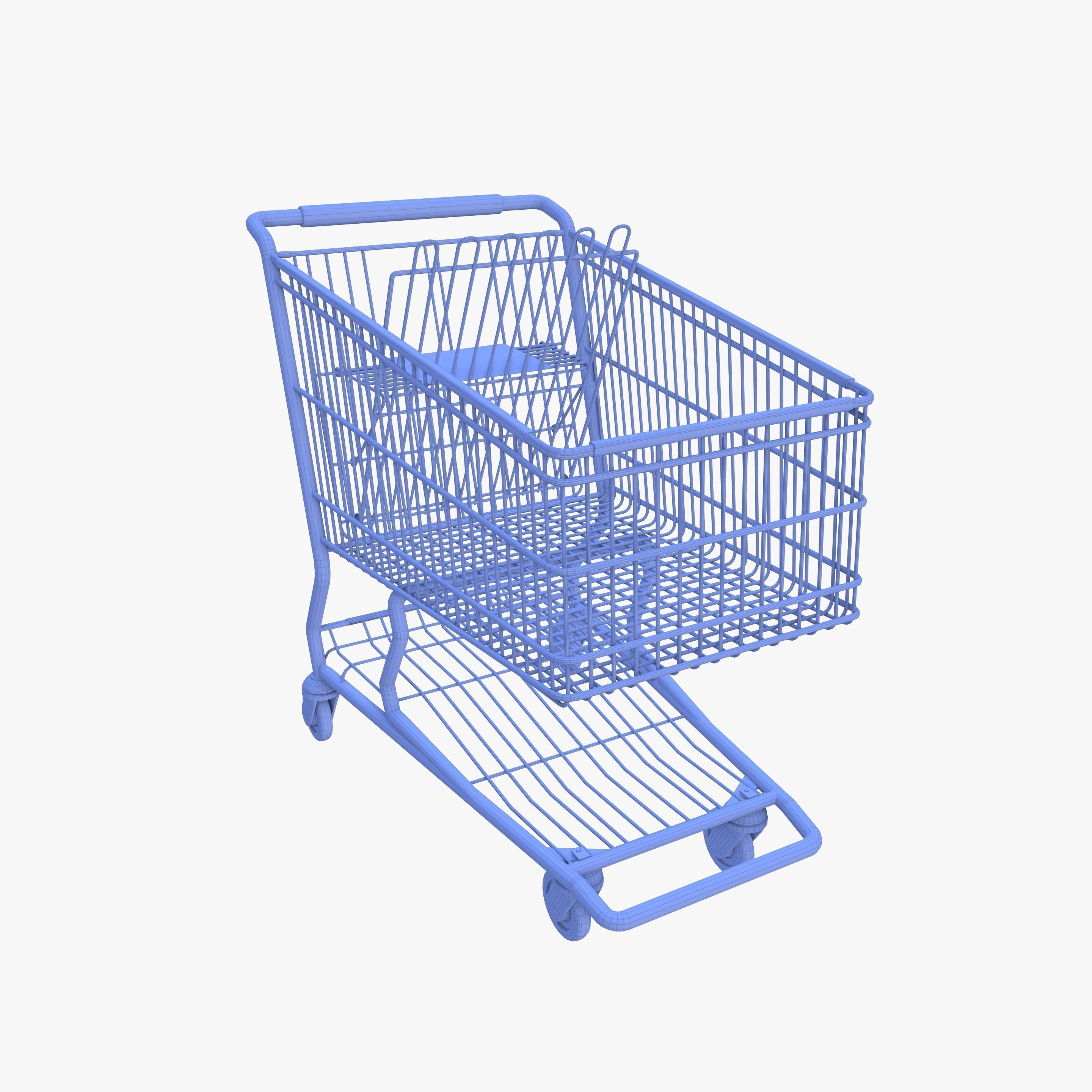 Shopping cart v6 3D model_19