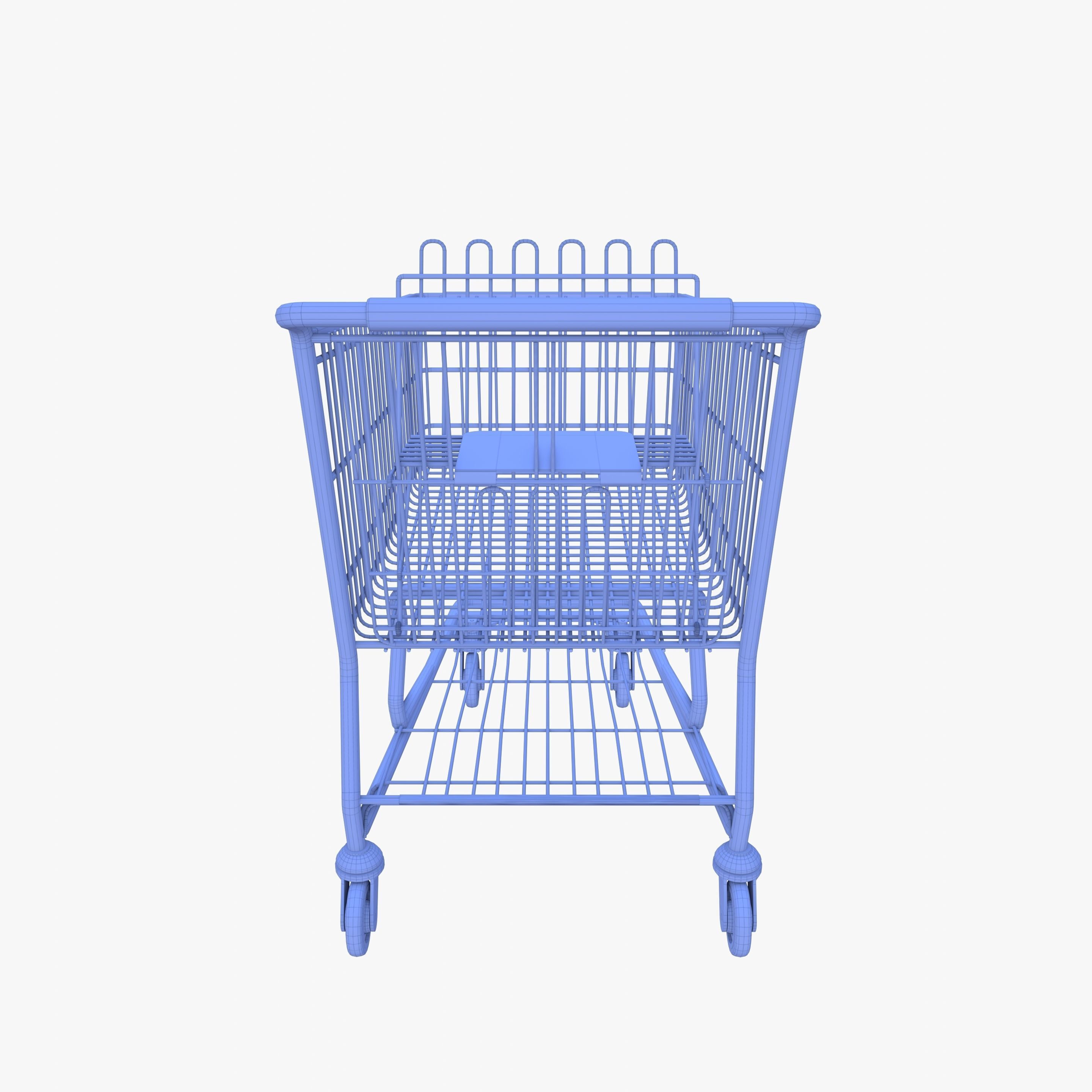 Shopping cart v6 3D model_16