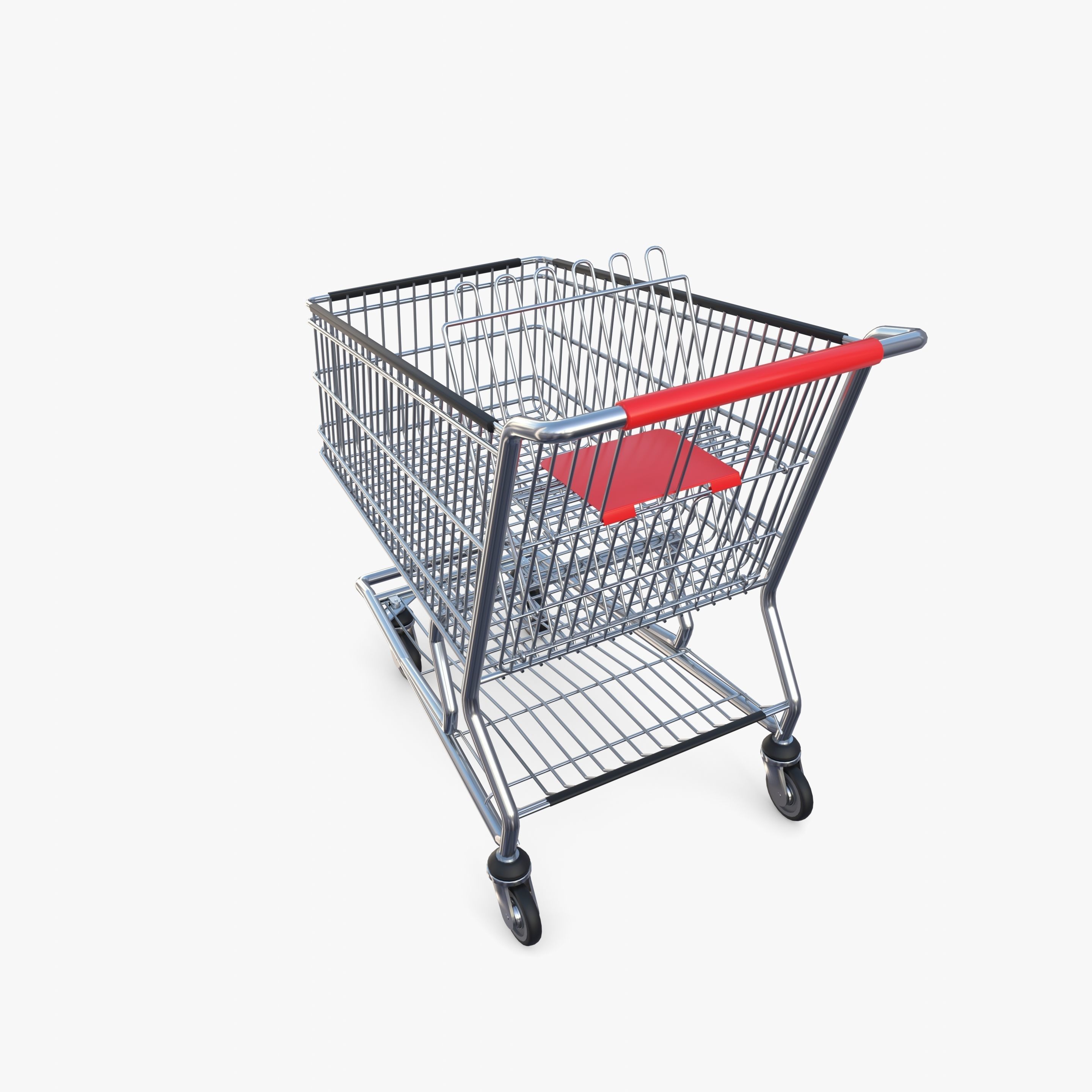 Shopping cart v6 3D model_8