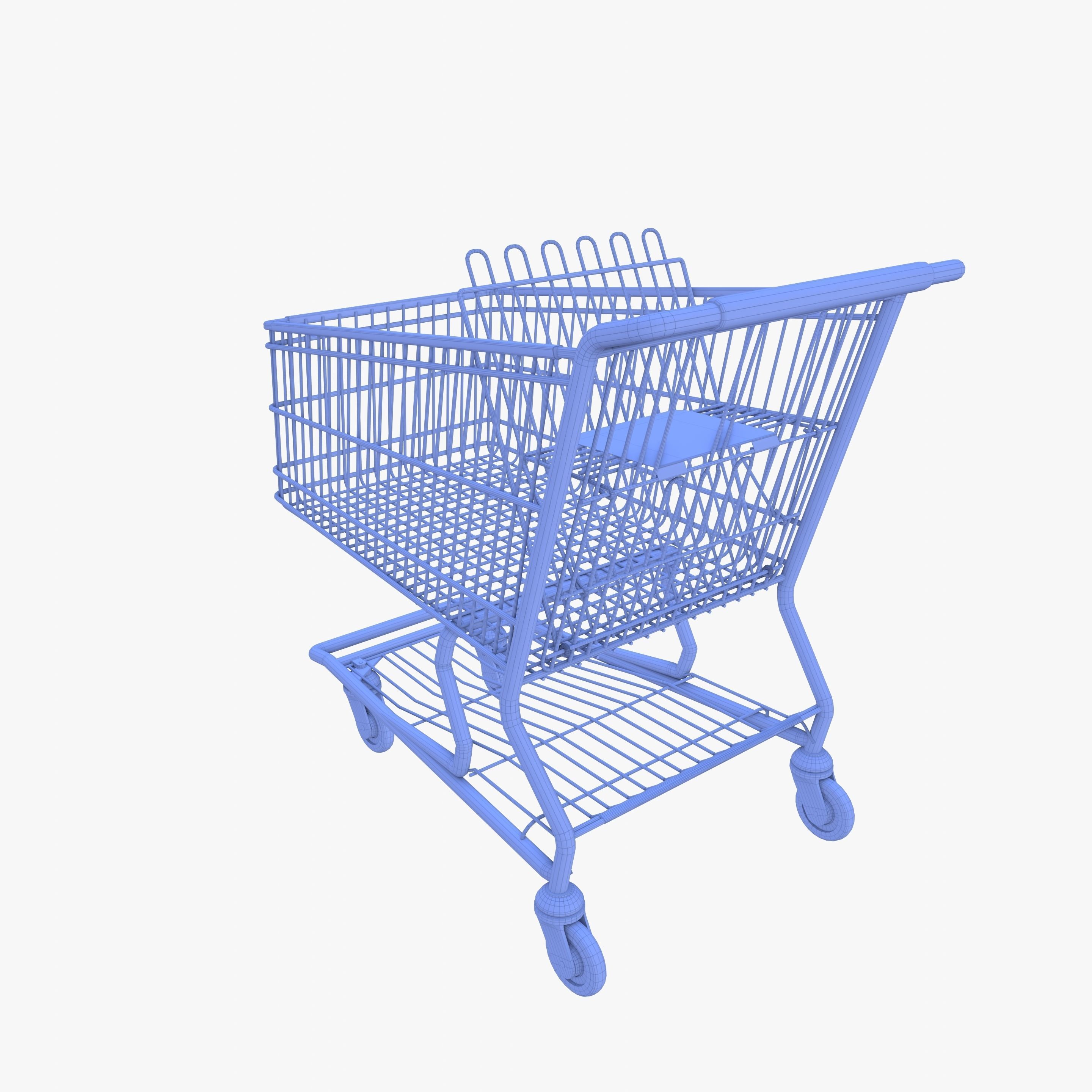 Shopping cart v6 3D model_15