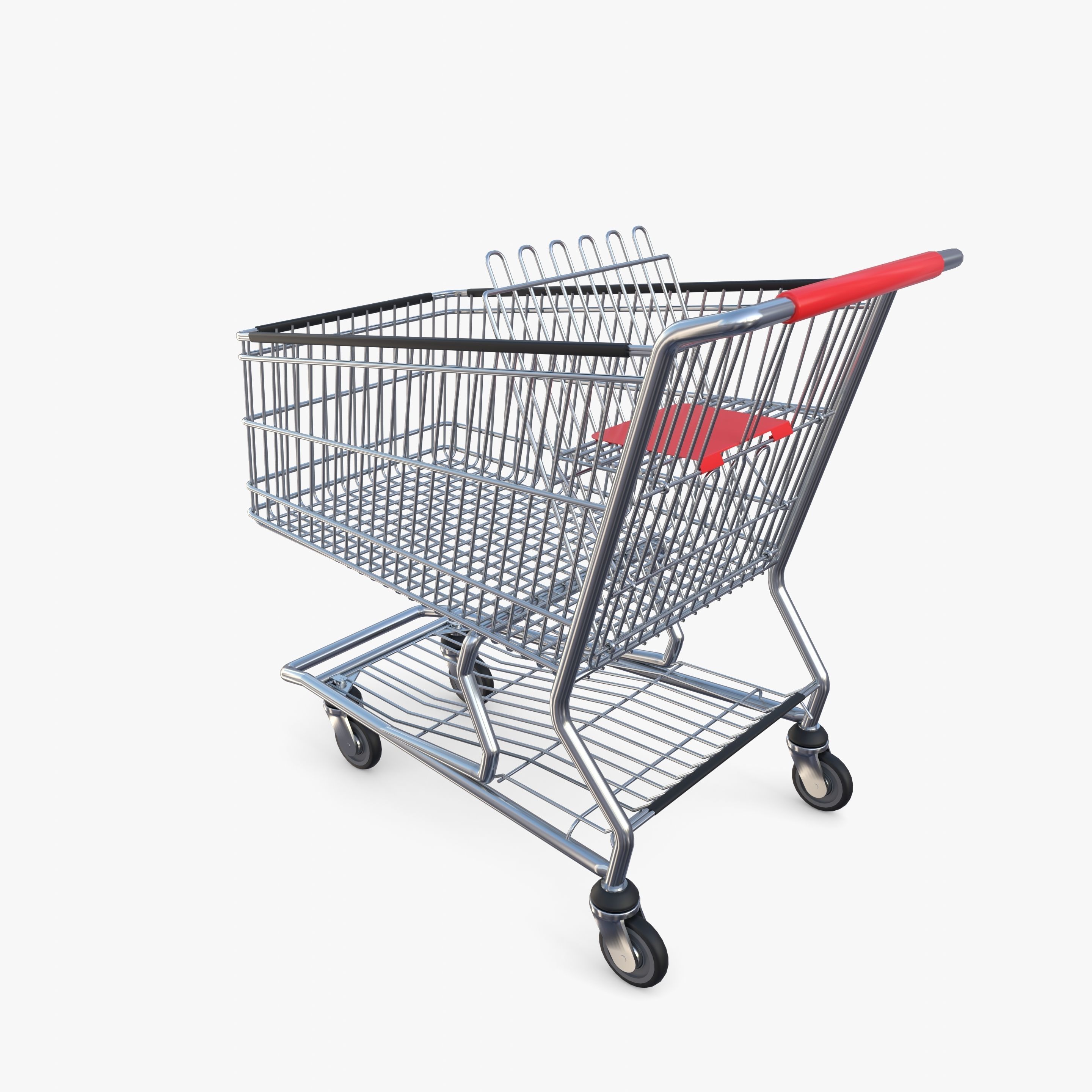 Shopping cart v6 3D model_3