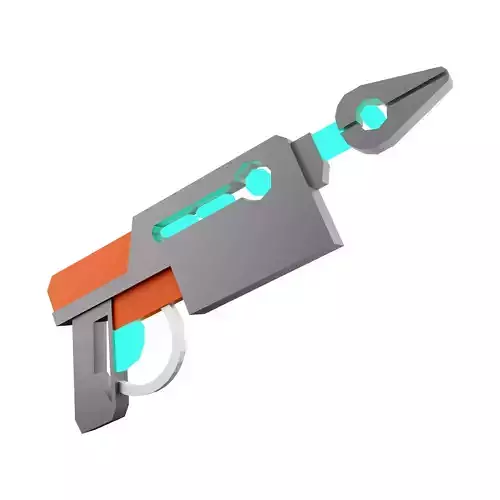 3d  Pump SG Blaster low poly icon