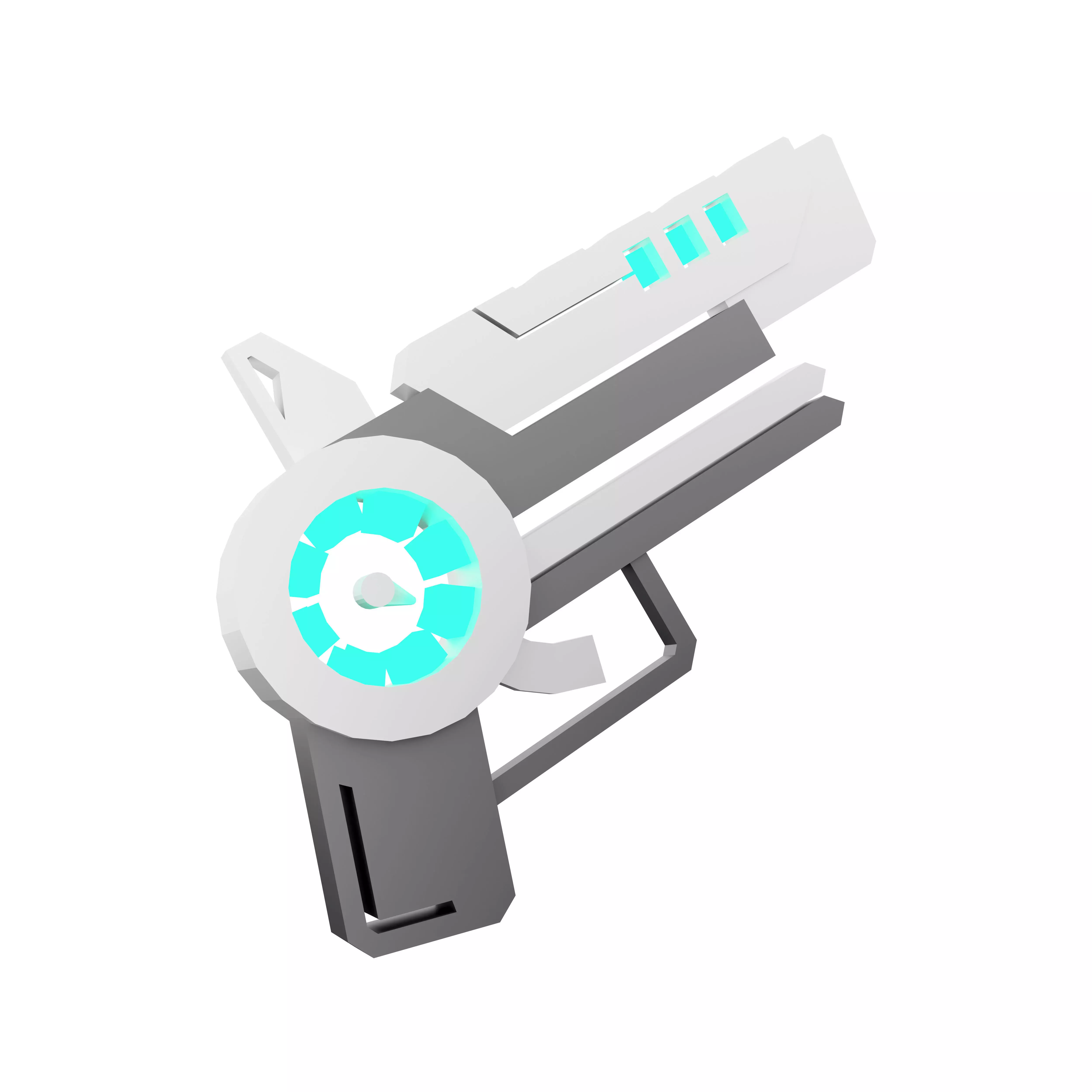 3d weapon of the future  energized icon 3D model_0