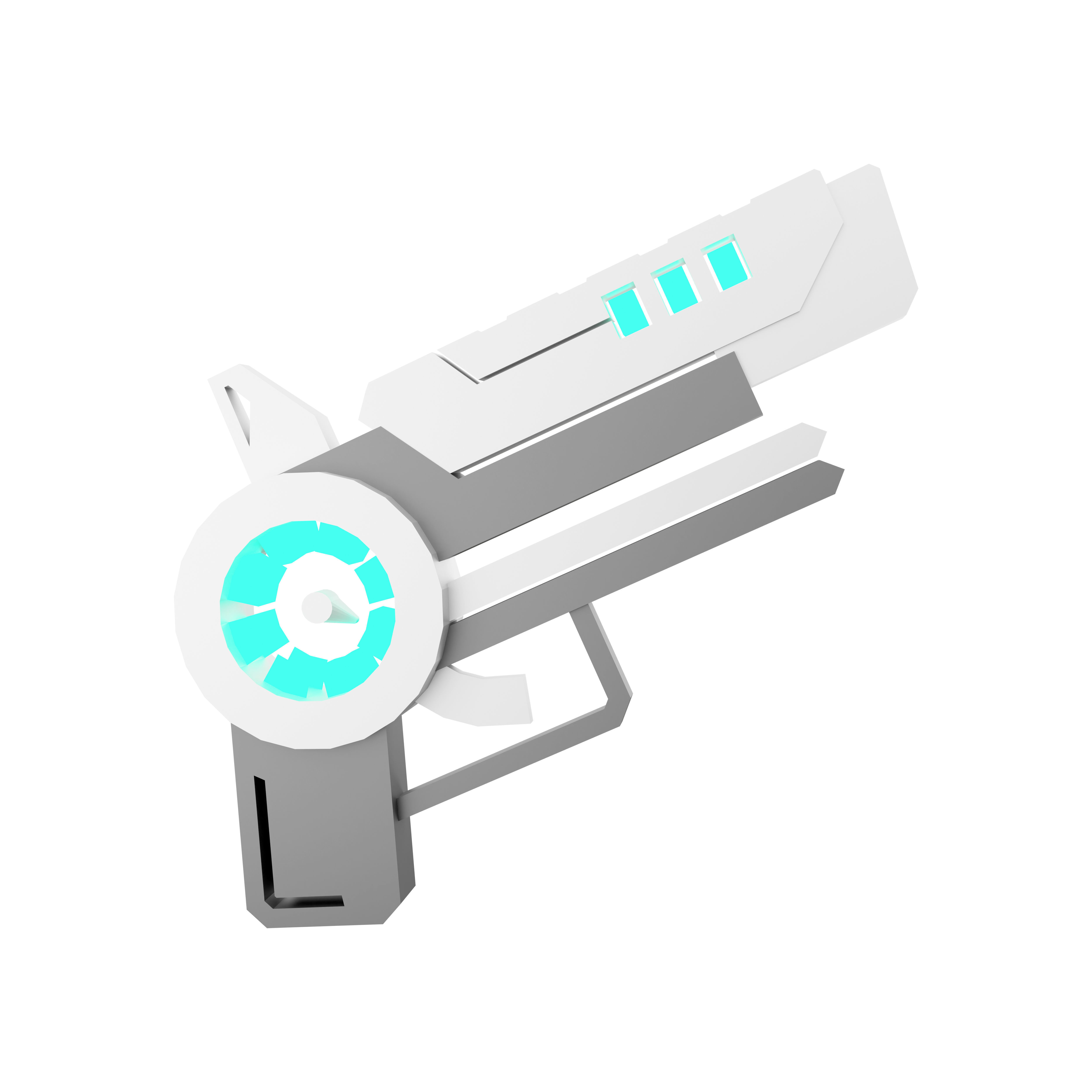 3d weapon of the future  energized icon 3D model_4