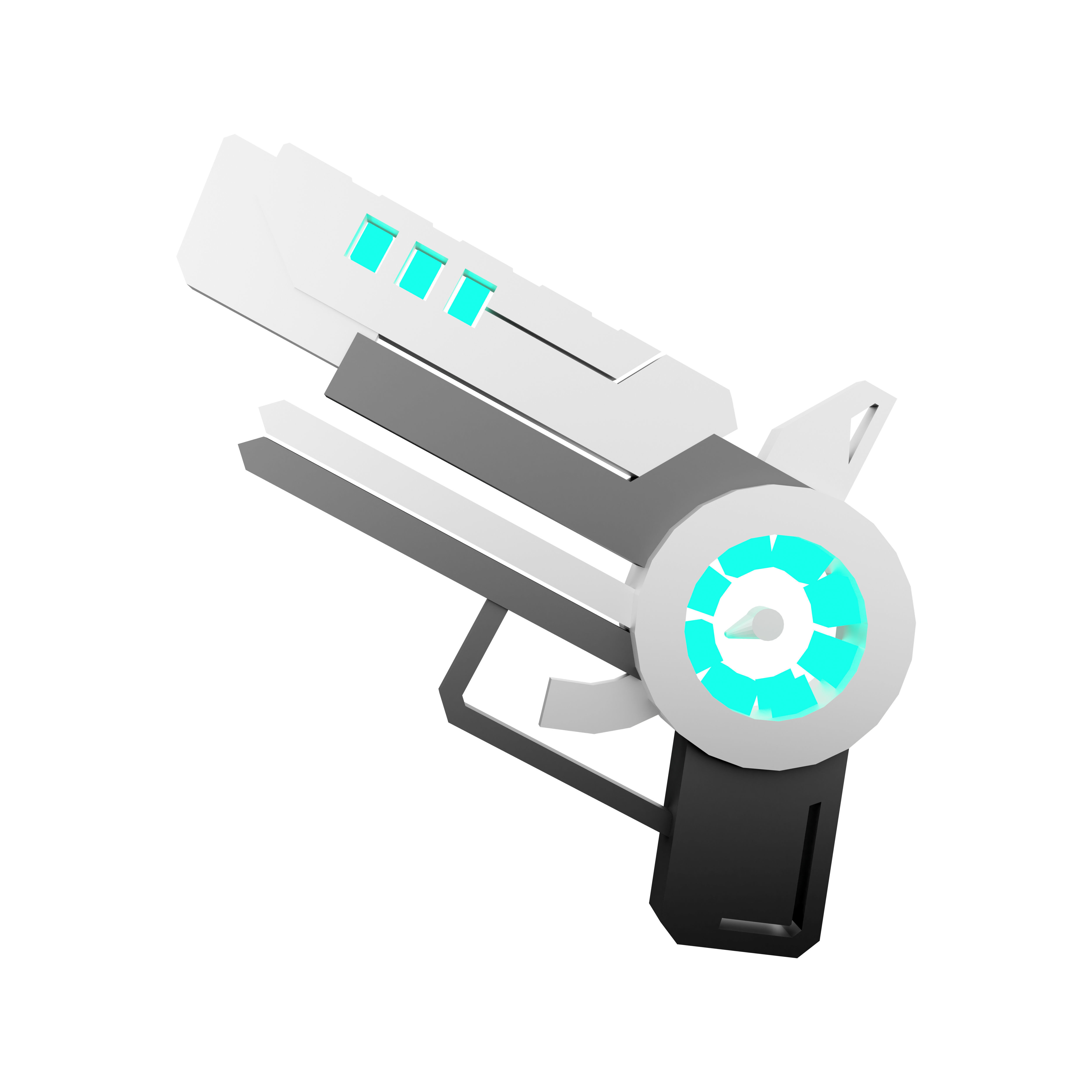 3d weapon of the future  energized icon 3D model_2