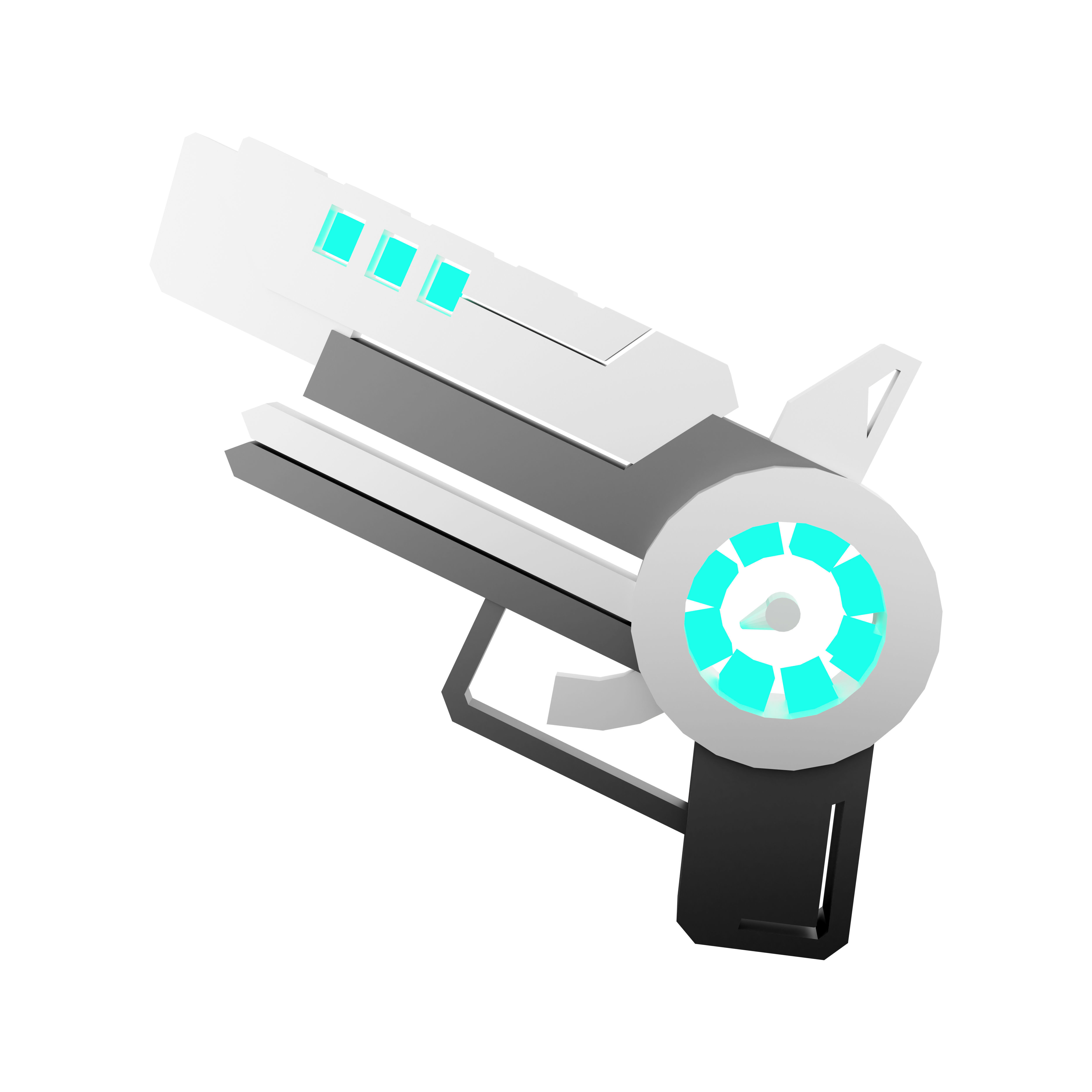 3d weapon of the future  energized icon 3D model_5