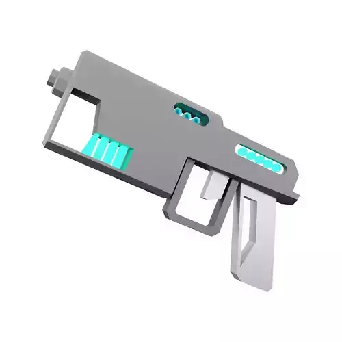 3d  sci-fi small beam weapon icon